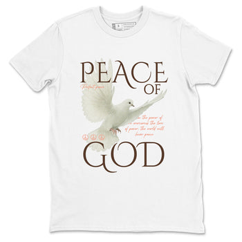 Sneaker match tees – Sneaker Tees To Match Air Jordan 1 Baroque Brown Shoes – Peace of God Tee White 2