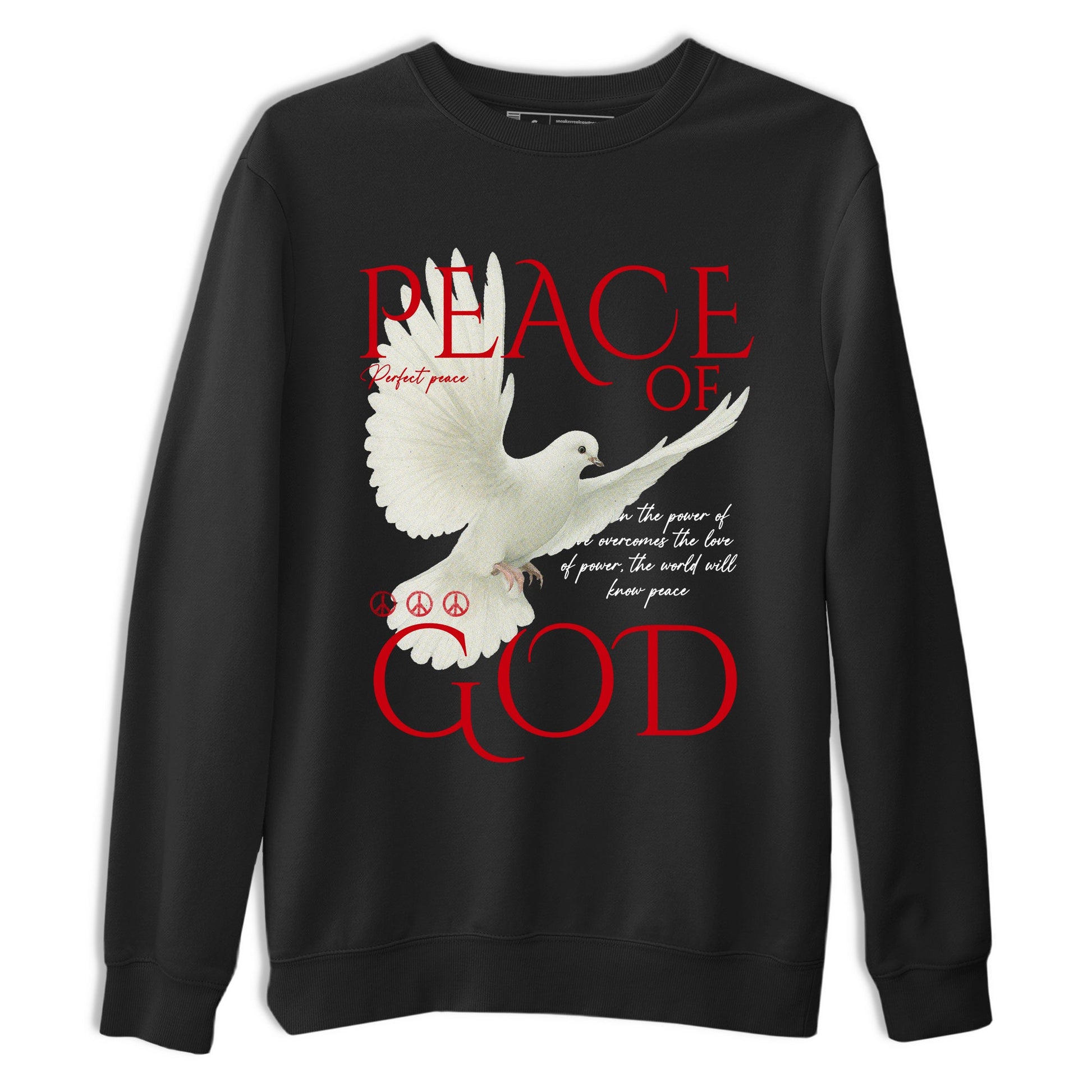 Best Sneakerfit graphic tee – Sneaker Tees To Match Air Jordan 1 Low Chicago Sneakers – Peace of God Tee Black 2