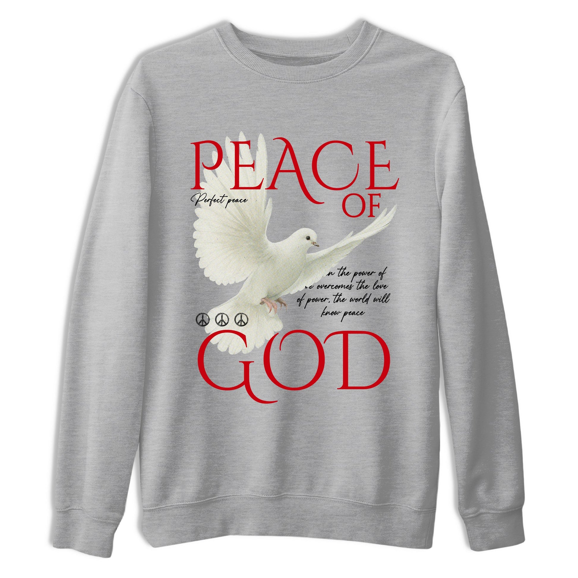 Best Sneakerfit graphic tee – Sneaker Tees To Match Air Jordan 1 Low Chicago Sneakers – Peace of God Tee Heather Grey 2