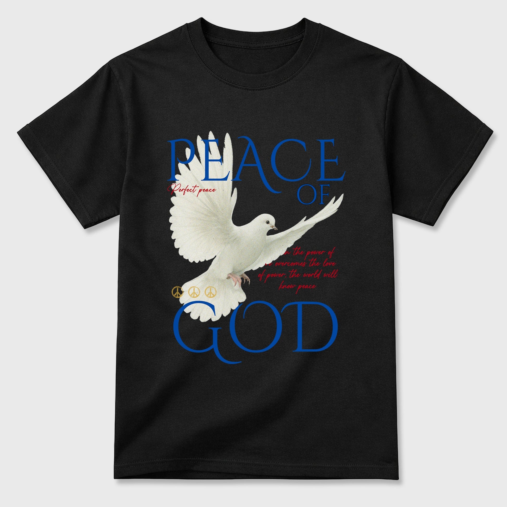 Sneaker match tees – Sneaker Tees To Match Air Jordan 1 Union x Fragment Shoes – Peace of God Tee Black 2