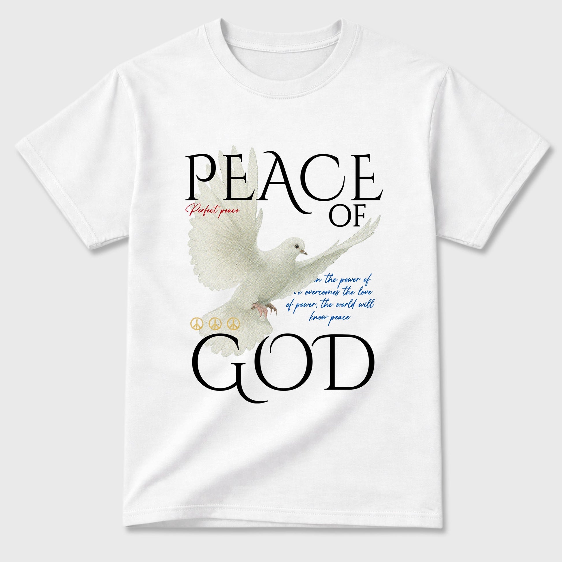 Sneaker match tees – Sneaker Tees To Match Air Jordan 1 Union x Fragment Shoes – Peace of God Tee White 2