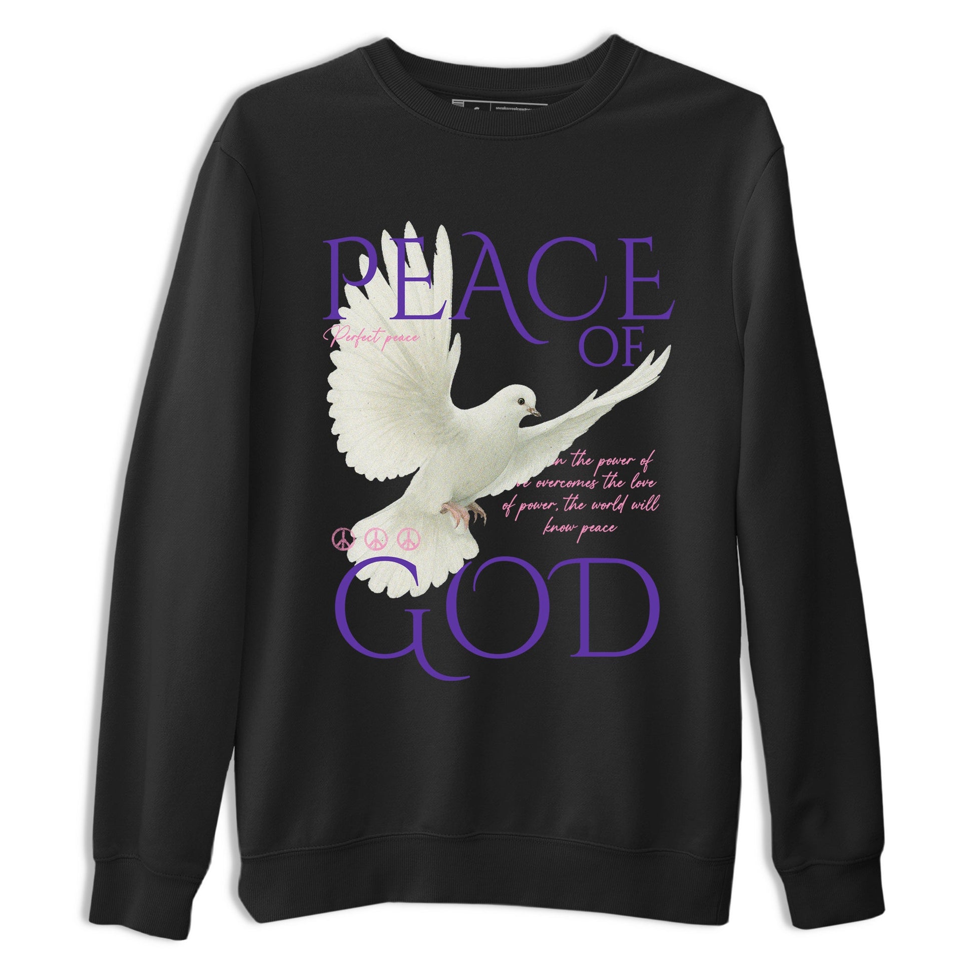 Sneaker match tees – Sneaker Tees To Match Air Jordan 11 Canyon Purple Shoes – Peace of God Tee Black 2