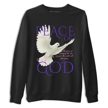 Sneaker match tees – Sneaker Tees To Match Air Jordan 11 Canyon Purple Shoes – Peace of God Tee Black 2