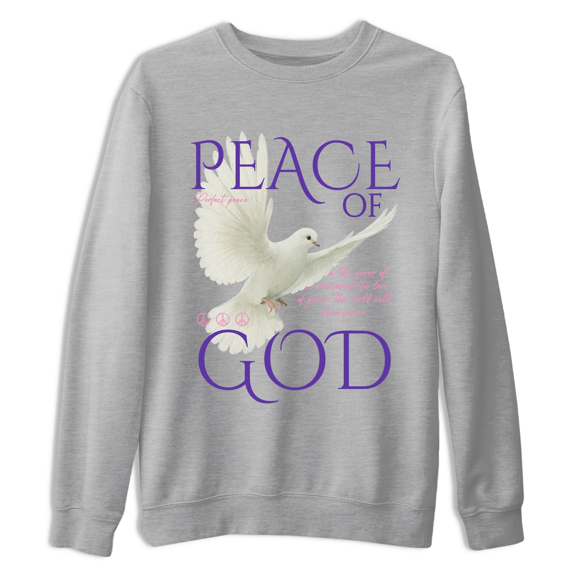 Sneaker match tees – Sneaker Tees To Match Air Jordan 11 Canyon Purple Shoes – Peace of God Tee Heather Grey 2