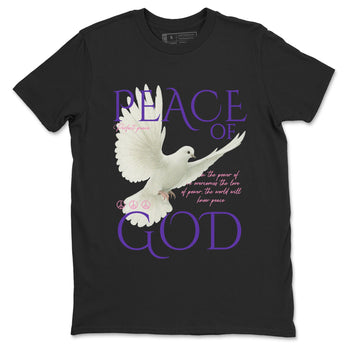 Sneaker match tees – Sneaker Tees To Match Air Jordan 11 Canyon Purple Shoes – Peace of God Tee Black 2