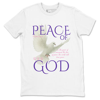 Sneaker match tees – Sneaker Tees To Match Air Jordan 11 Canyon Purple Shoes – Peace of God Tee White 2