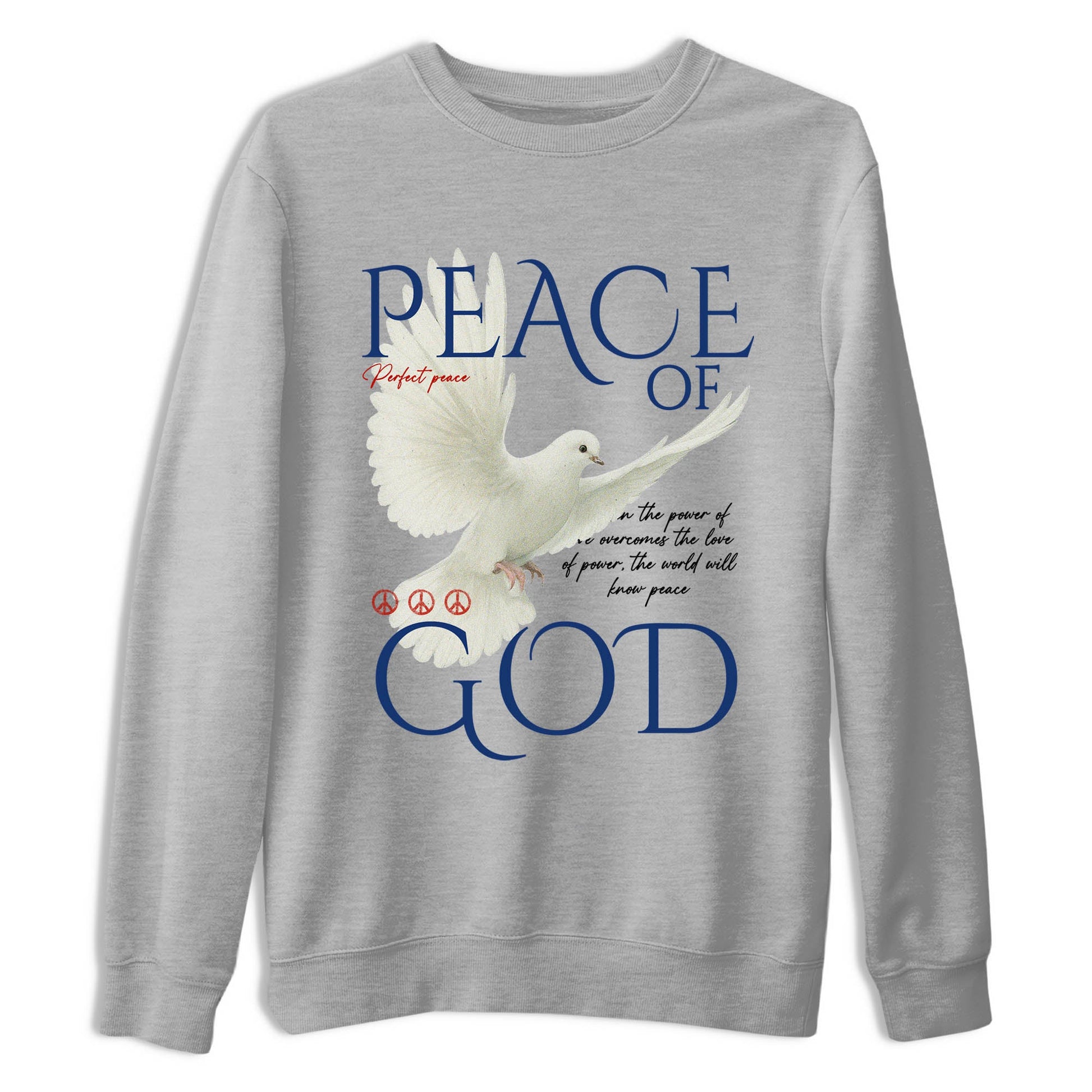 Sneaker Threads – Sneaker Tees To Match Air Jordan 11 Rare Air – Peace of God Graphic Tee Heather Grey 2. Perfect for Jordan releases 2025 colorways.