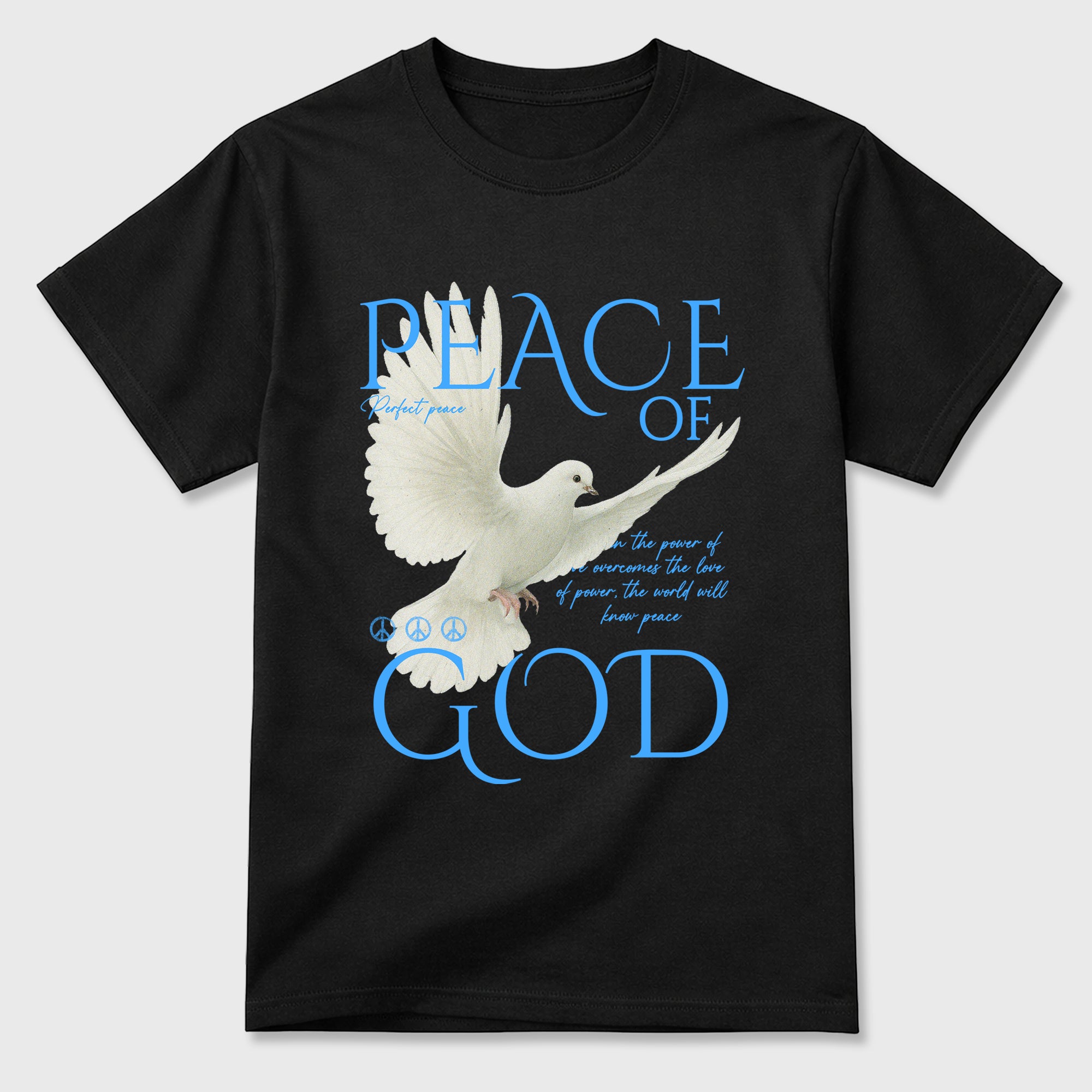 Sneaker match tees – Sneaker Tees To Match Air Jordan 11 University Blue Shoes – Peace of God Tee Black 2