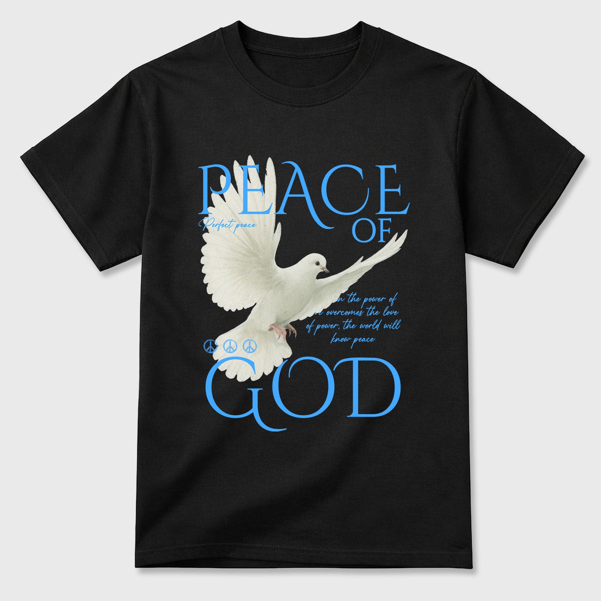 Sneaker match tees – Sneaker Tees To Match Air Jordan 11 University Blue Shoes – Peace of God Tee Black 2