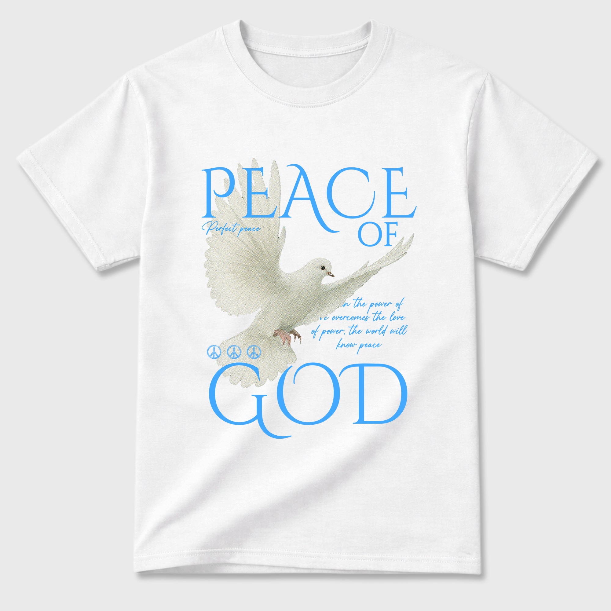 Sneaker match tees – Sneaker Tees To Match Air Jordan 11 University Blue Shoes – Peace of God Tee White 2