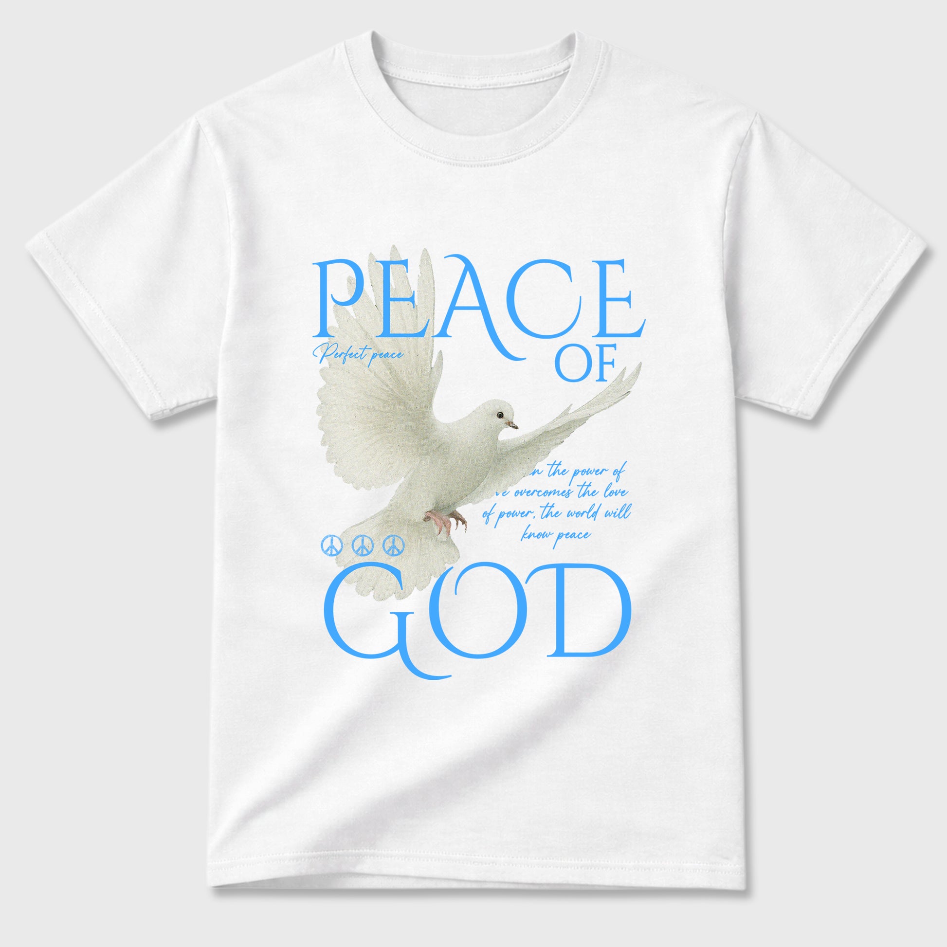 Sneaker match tees – Sneaker Tees To Match Air Jordan 11 University Blue Shoes – Peace of God Tee White 2