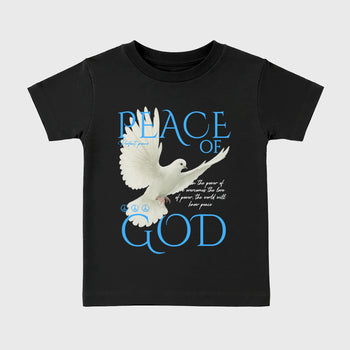 Sneaker match tees – Sneaker Tees To Match Air Jordan 14 University Blue Shoes – Peace of God Kids T-Shirt Black 2