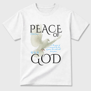 Sneaker match tees – Sneaker Tees To Match Air Jordan 14 University Blue Shoes – Peace of God Tee White 2