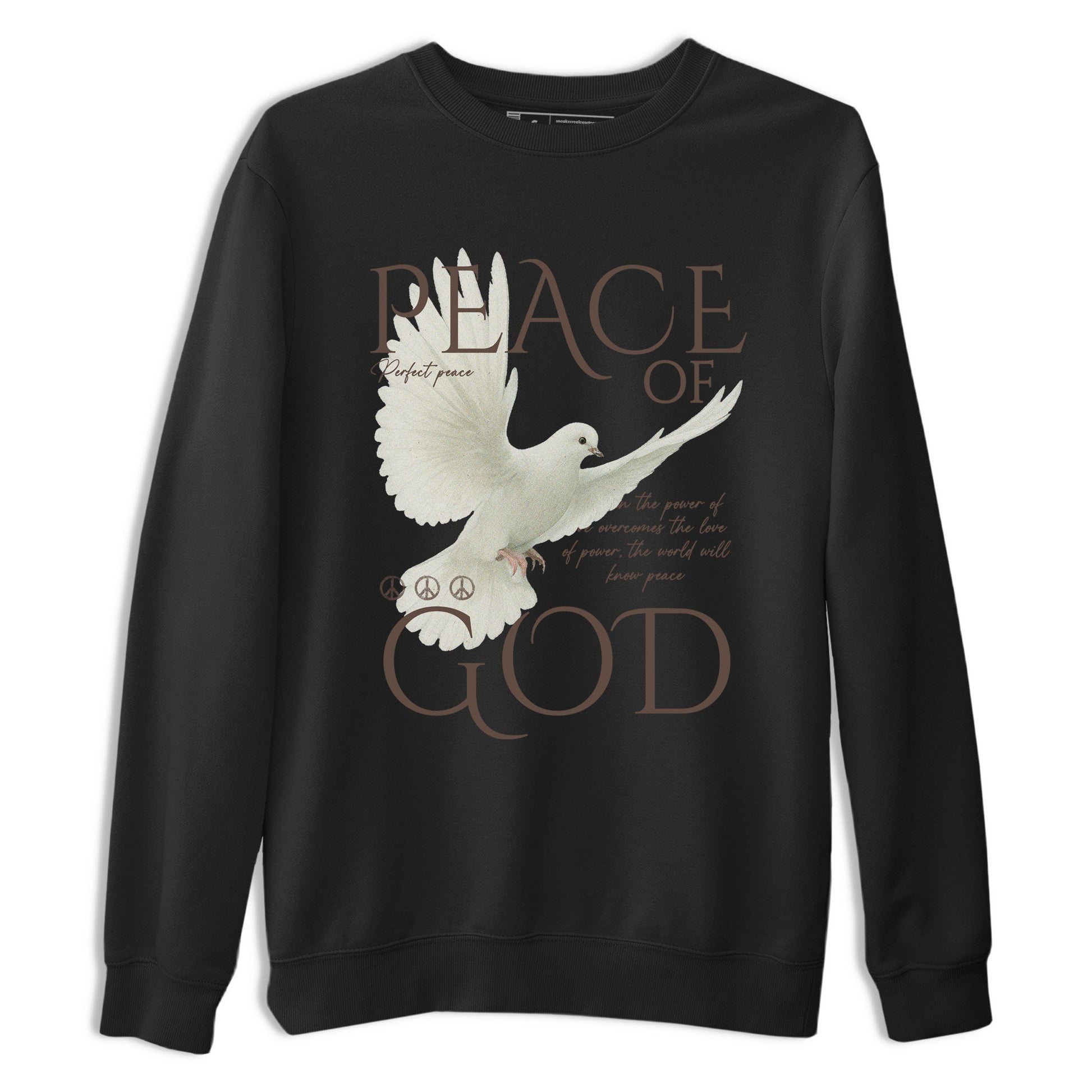 Sneaker match tees – Sneaker Tees To Match Air Jordan 4 Cave Stone Shoes – Peace of God Tee Black 2