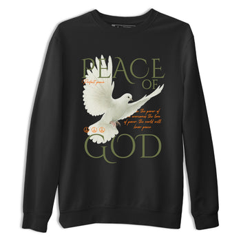 Sneaker match tees – Sneaker Tees To Match Undefeated inspired colorways Air Jordan 4 OG Olive Shoes  – Peace of God Tee Black 2