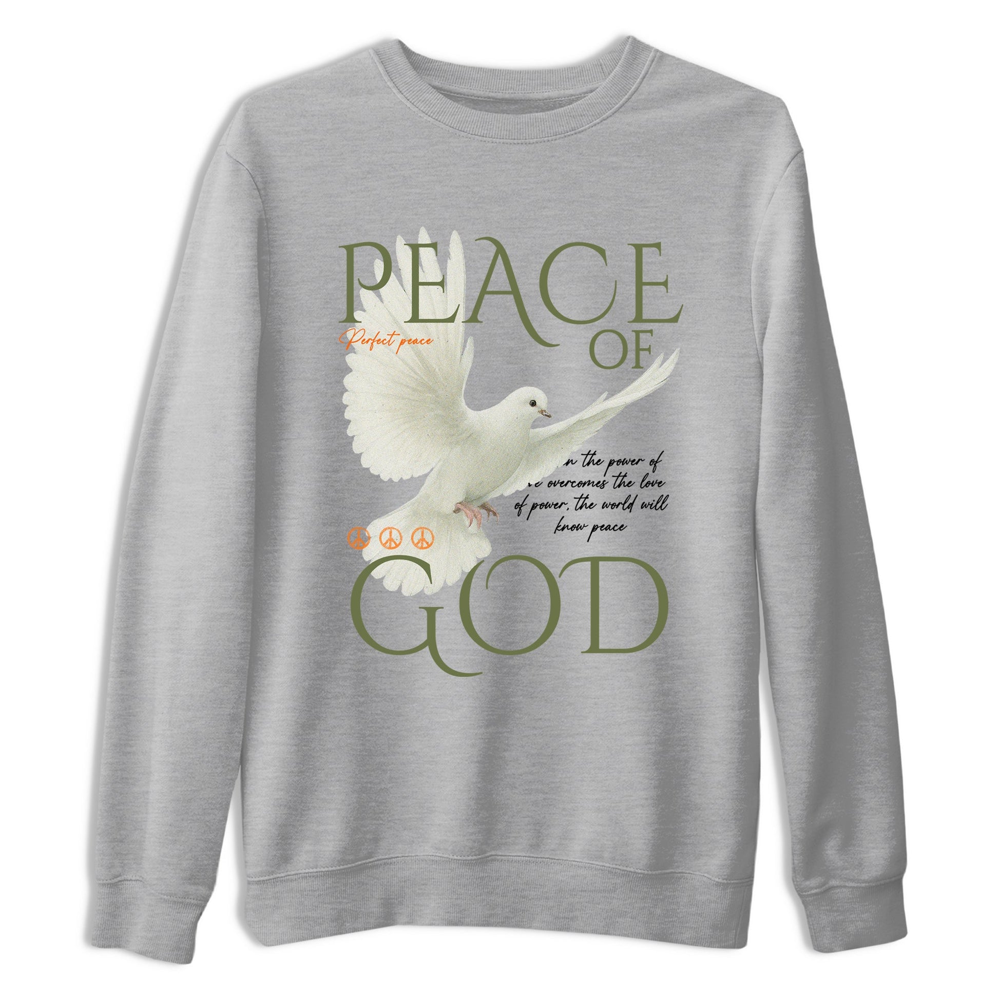 Sneaker match tees – Sneaker Tees To Match Undefeated inspired colorways Air Jordan 4 OG Olive Shoes  – Peace of God Tee Heather Grey 2