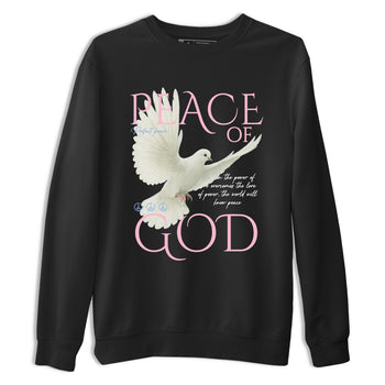 Sneaker match tees – Sneaker Tees To Match Air Jordan 5 Medium Soft Pink Shoes – Peace of God Tee Black 2