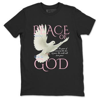Sneaker match tees – Sneaker Tees To Match Air Jordan 5 Medium Soft Pink Shoes – Peace of God Tee Black 2