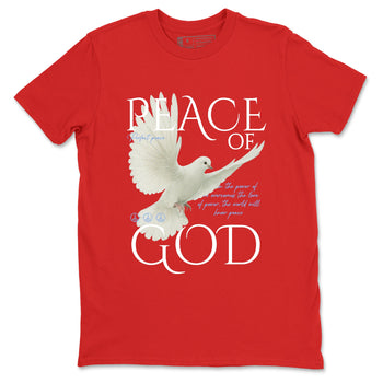 Sneaker match tees – Sneaker Tees To Match Air Jordan 5 Fire Red Shoes – Peace of God Tee Red 2