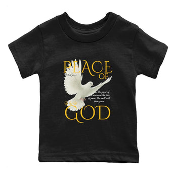 Sneaker match tees – Sneaker Tees To Match Air Jordan 5 Tokyo Shoes – Peace of God Kids T-Shirt Black 2
