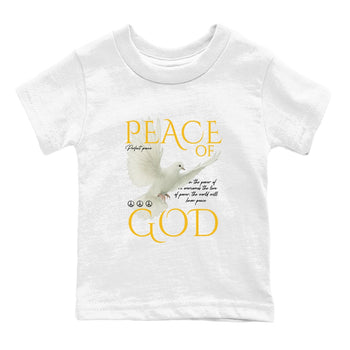 Sneaker match tees – Sneaker Tees To Match Air Jordan 5 Tokyo Shoes – Peace of God Kids T-Shirt White 2