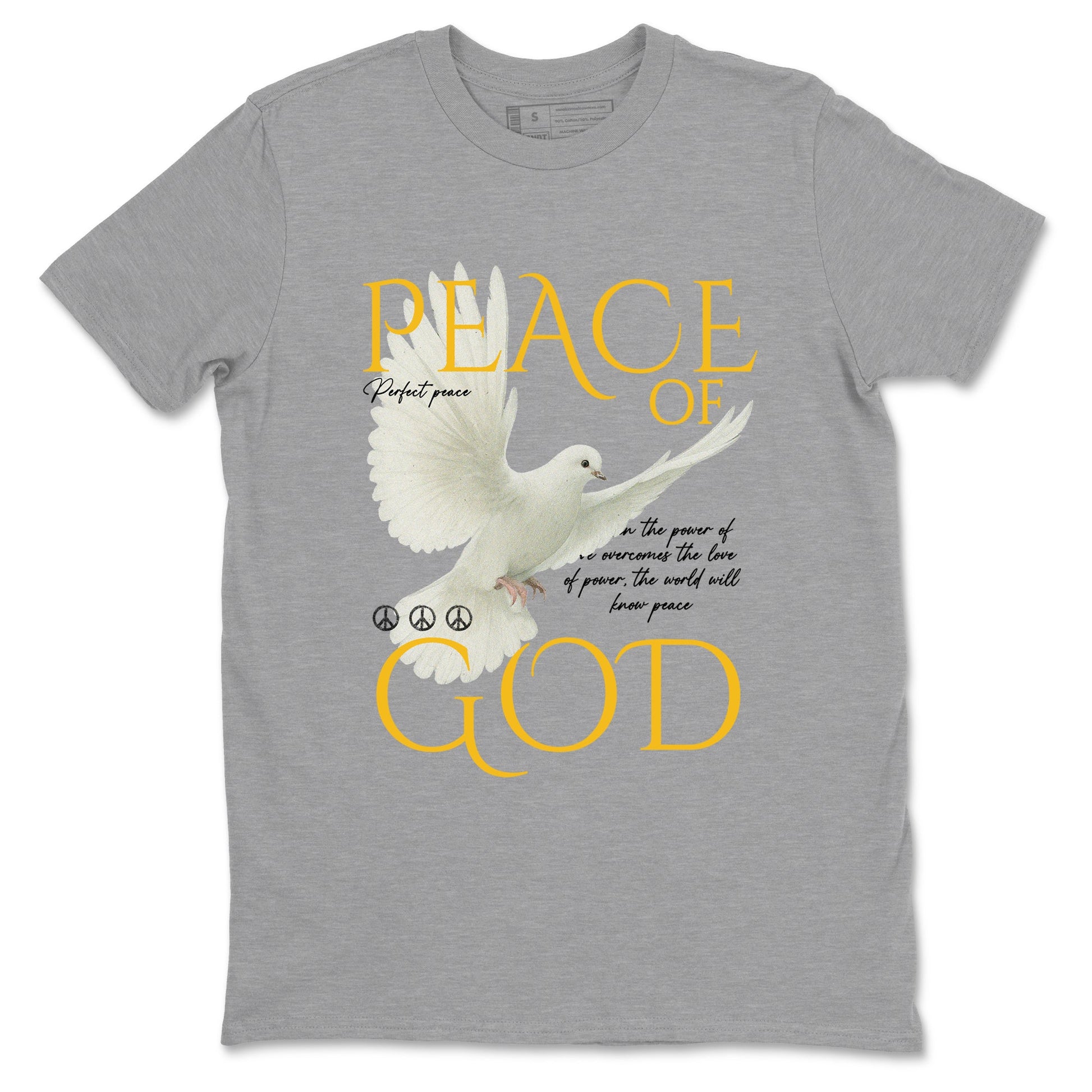 Sneaker match tees – Sneaker Tees To Match Air Jordan 5 Tokyo Shoes – Peace of God Tee Heather Grey 2