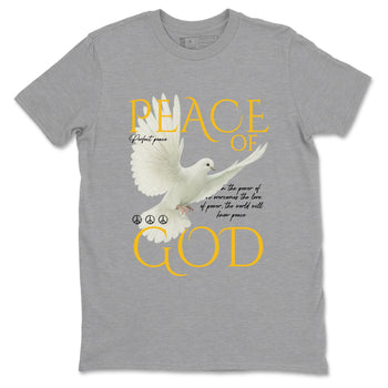 Sneaker match tees – Sneaker Tees To Match Air Jordan 5 Tokyo Shoes – Peace of God Tee Heather Grey 2