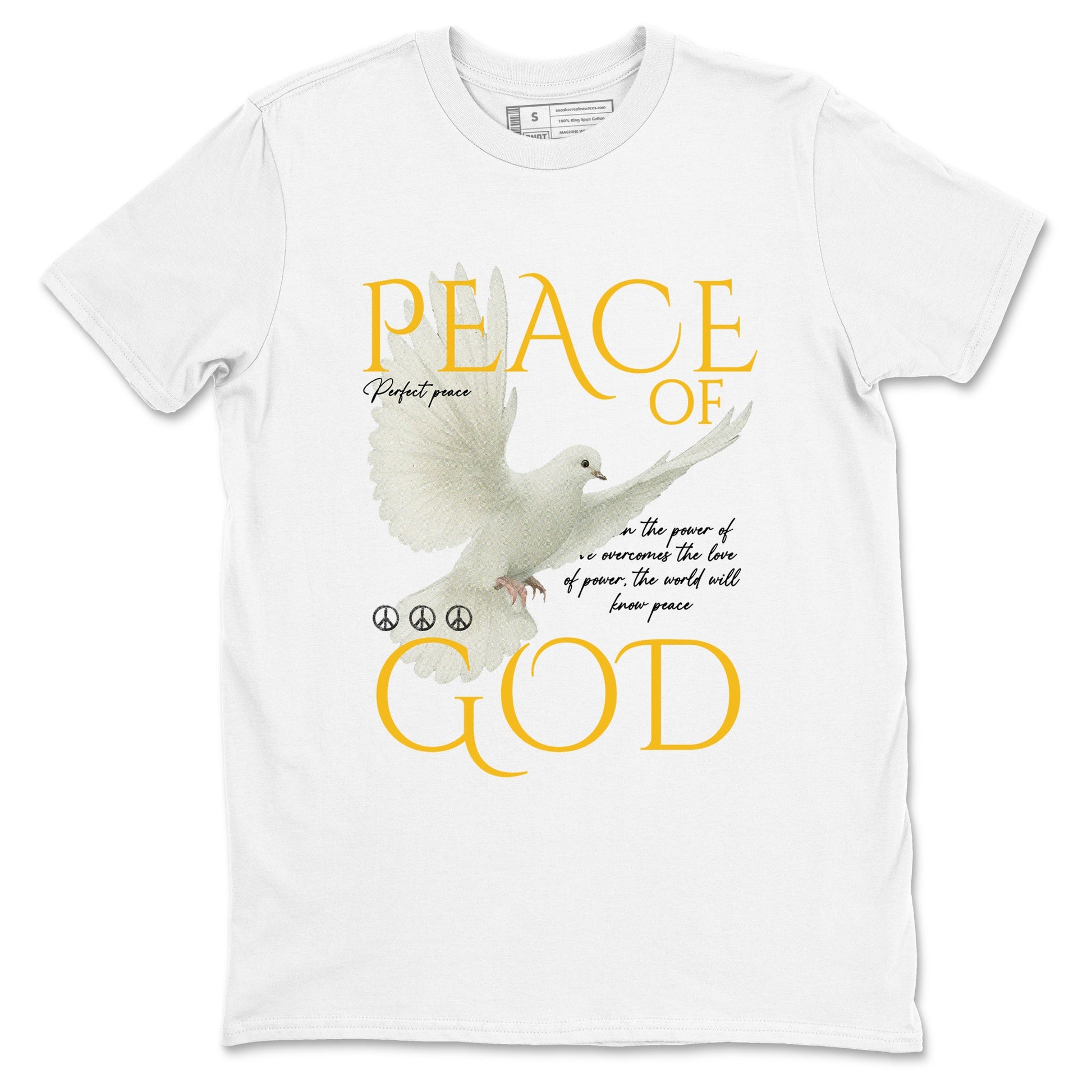 Sneaker match tees – Sneaker Tees To Match Air Jordan 5 Tokyo Shoes – Peace of God Tee White 2