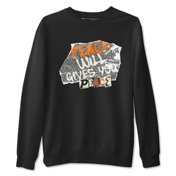 3s Georgia Peach shirt to match jordans Peach Will Gives You Peace sneaker tees Air Jordan 3 Georgia Peach SNRT Sneaker Release Tees unisex cotton Black 2 crew neck shirt