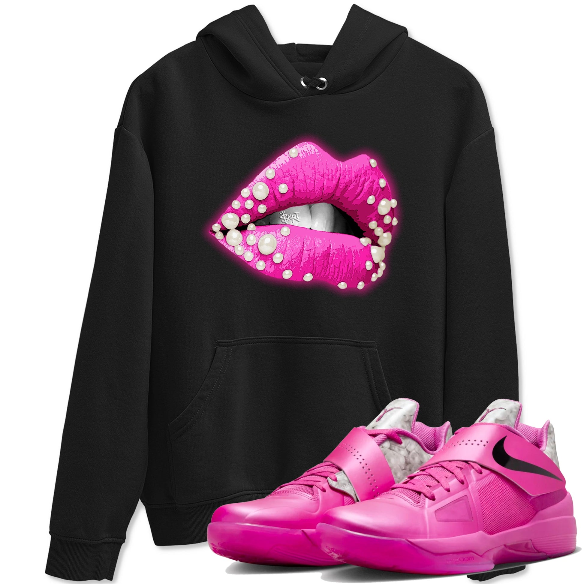 Nike KD 4 Retro Aunt Pearl shirts to match jordans Pearl Lips sneaker match tees Nike KD 4 Aunt Pearl match shoes to clothes SNRT Sneaker Tees unisex cotton Black 1 shirts