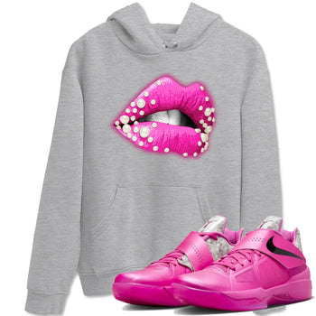 Nike KD 4 Retro Aunt Pearl shirts to match jordans Pearl Lips sneaker match tees Nike KD 4 Aunt Pearl match shoes to clothes SNRT Sneaker Tees unisex cotton Heather Grey 1 shirts