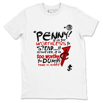Penny Is sneaker match t-shirt styled to complete your fit with the Air Foamposite Cough Drop sneakers, shown in White 2.