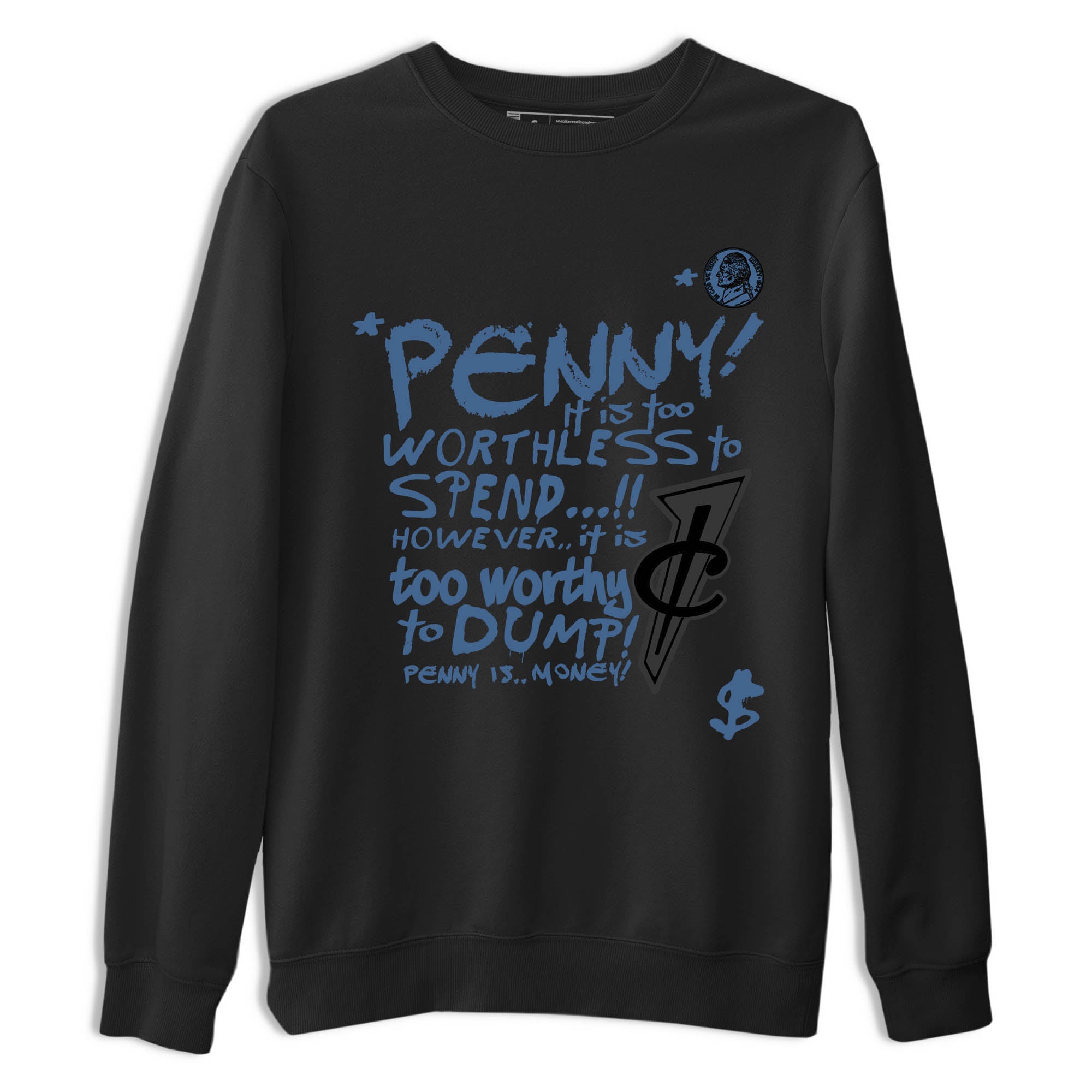 Sneaker Threads – Sneaker Tees To Match Air Foamposite One Carbon Fiber – Penny Is Graphic Tee Black 2. Perfect for Jordan releases 2025 colorways.