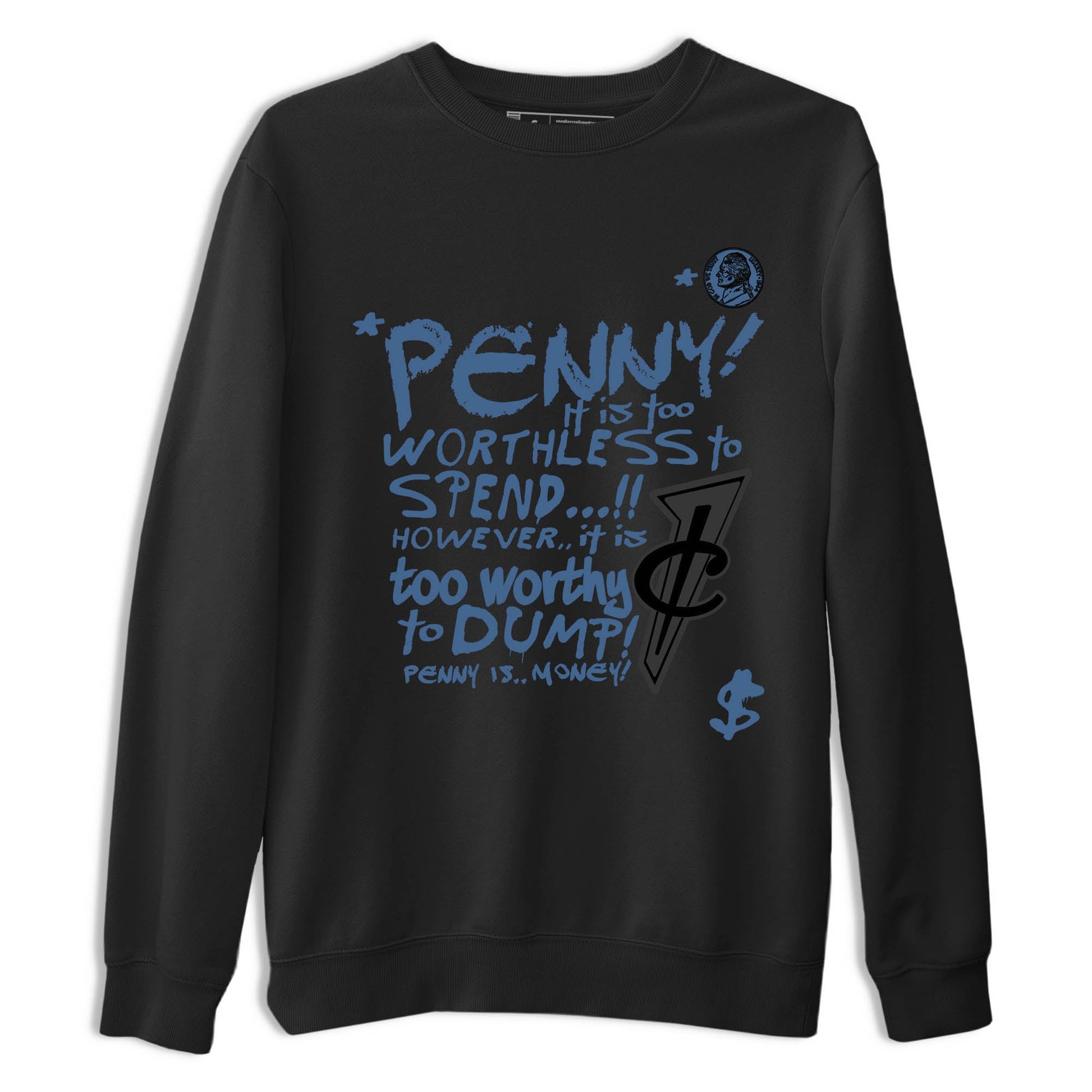 Sneaker Threads – Sneaker Tees To Match Air Foamposite One Carbon Fiber – Penny Is Graphic Tee Black 2. Perfect for Jordan releases 2025 colorways.
