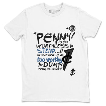 Sneaker Threads – Sneaker Tees To Match Air Foamposite One Carbon Fiber – Penny Is Graphic Tee White 2. Perfect for Jordan releases 2025 colorways.