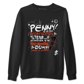 Foams One Jin shirts to match jordans Penny Is sneaker match tees Air Foamposite One Jin match shoes to clothes SNRT Sneaker Tees unisex cotton Black 2 shirts