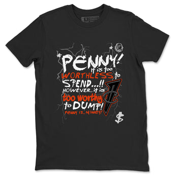 Foams One Jin shirts to match jordans Penny Is sneaker match tees Air Foamposite One Jin match shoes to clothes SNRT Sneaker Tees unisex cotton Black 2 shirts