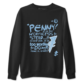 Penny Is sneaker match t-shirt styled to complete your fit with the Air Foamposite One Psychic Blue sneakers, shown in Black 2.
