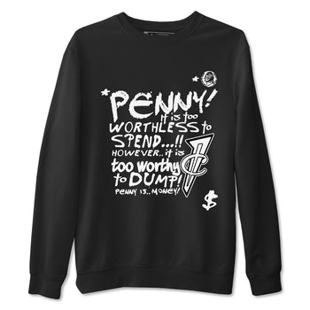 Penny Is sneaker match t-shirt styled to complete your fit with the Air Foamposite One Triple White sneakers, shown in Black 2.