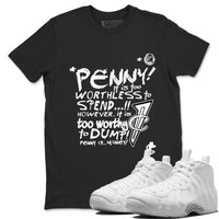 Penny Is SNRT Sneaker Tees - Air Foamposite One Triple White