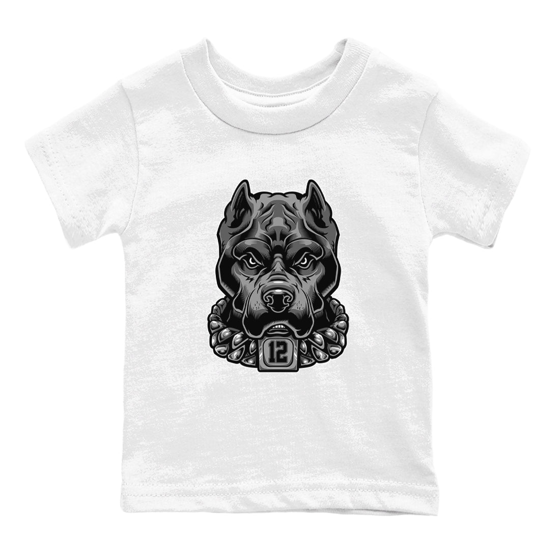 12s Black Wolf Grey shirts to match jordans Pitbull sneaker match tees 12s Baron SNRT Sneaker Release Tees Youth Baby White 2 crew neck shirts