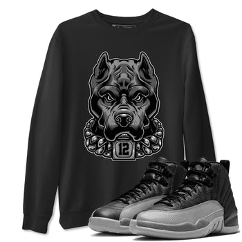 12s Black Wolf Grey shirts to match jordans Pitbull sneaker match tees 12s Baron SNRT Sneaker Release Tees unisex cotton Black 1 crew neck shirts