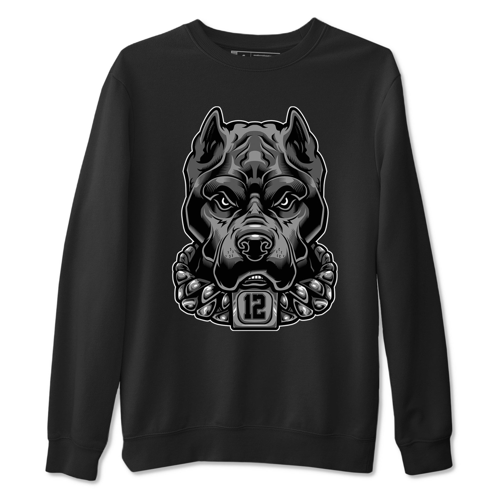 12s Black Wolf Grey shirts to match jordans Pitbull sneaker match tees 12s Baron SNRT Sneaker Release Tees unisex cotton Black 2 crew neck shirts