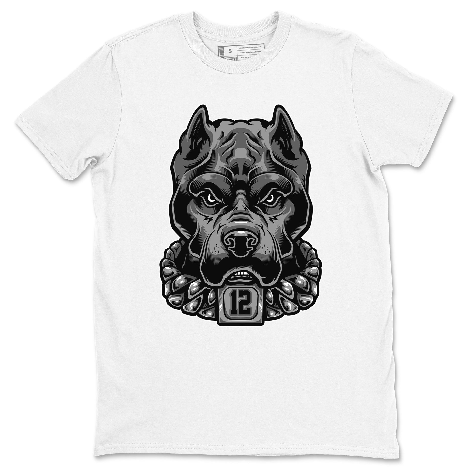 12s Black Wolf Grey shirts to match jordans Pitbull sneaker match tees 12s Baron SNRT Sneaker Release Tees unisex cotton White 2 crew neck shirts