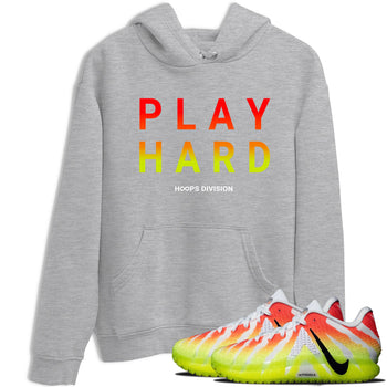Sneaker Threads – Sneaker Tees To Match Nike JA 3 Under The Christmas Tree – Play Hard Graphic Tee Heather Grey 1. Perfect for Jordan releases 2025 colorways. Perfect for Ja Morant sneaker releases and Christmas 2025 colorways.
