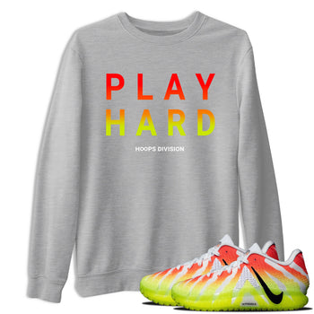 Sneaker Threads – Sneaker Tees To Match Nike JA 3 Under The Christmas Tree – Play Hard Graphic Tee Heather Grey 1. Perfect for Jordan releases 2025 colorways. Perfect for Ja Morant sneaker releases and Christmas 2025 colorways.