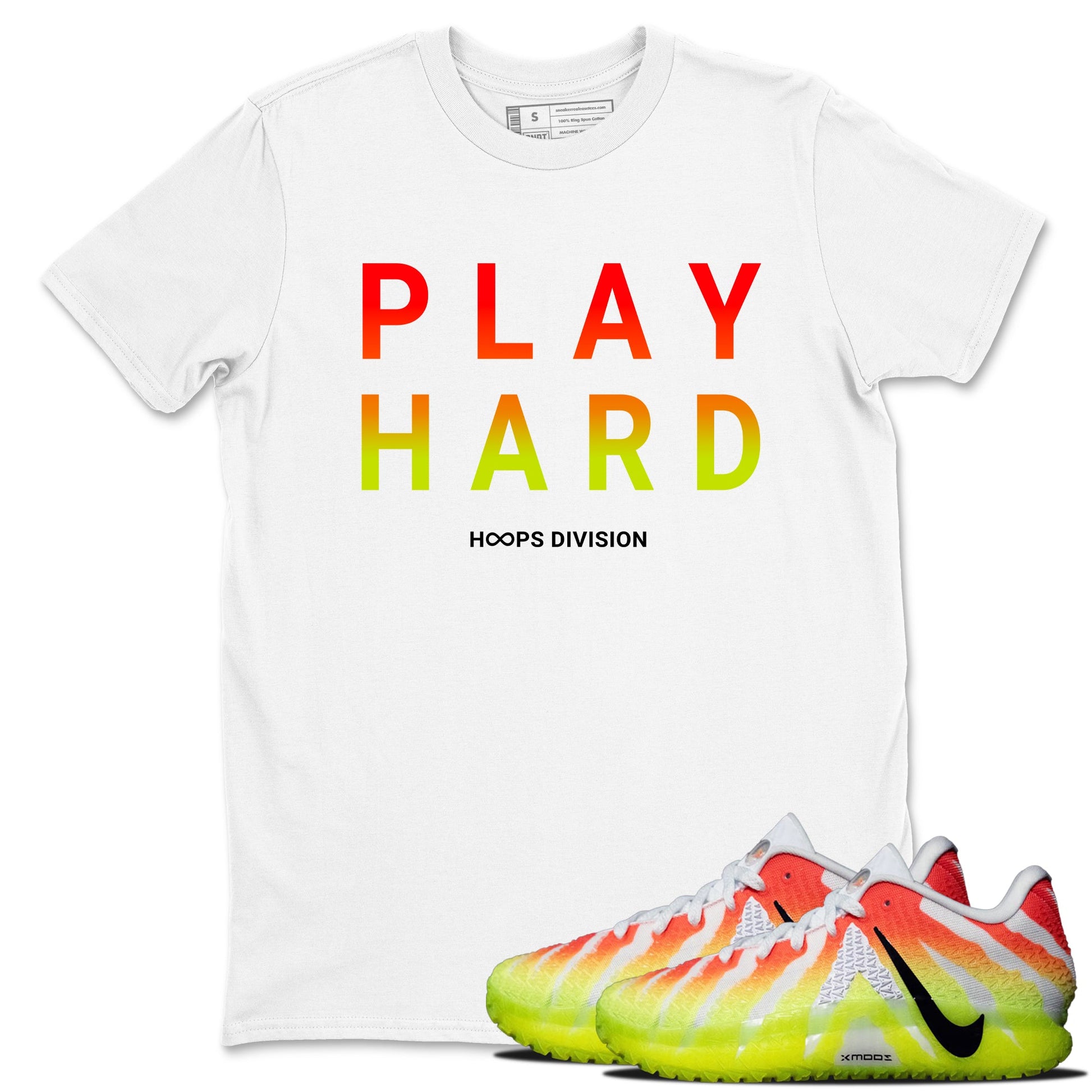 Sneaker Threads – Sneaker Tees To Match Nike JA 3 Under The Christmas Tree – Play Hard Graphic Tee White 1. Perfect for Jordan releases 2025 colorways. Perfect for Ja Morant sneaker releases and Christmas 2025 colorways.