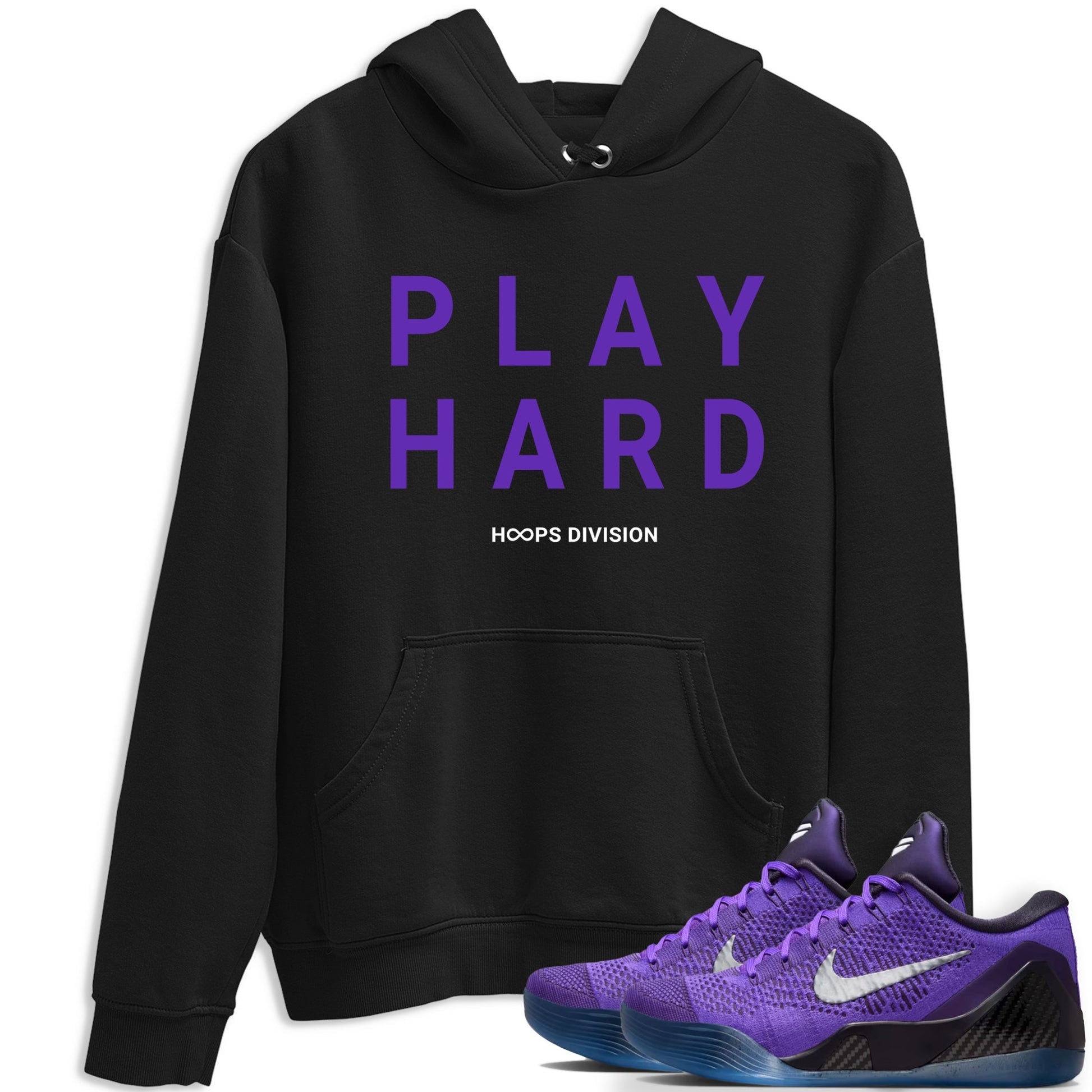 Sneaker Threads – Sneaker Tees To Match Nike KB 9 Hyper Grape – Play Hard Graphic Tee Black 1. Perfect for Jordan releases 2025 colorways. Perfect for purple basketball sneaker releases and legacy-inspired colorways for 2025 hoopers.