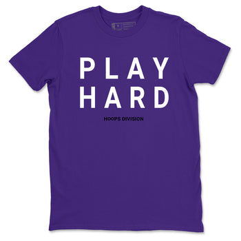 Sneaker Threads – Sneaker Tees To Match Nike KB 9 Hyper Grape – Play Hard Graphic Tee Purple 2. Perfect for Jordan releases 2025 colorways. Perfect for purple basketball sneaker releases and legacy-inspired colorways for 2025 hoopers.