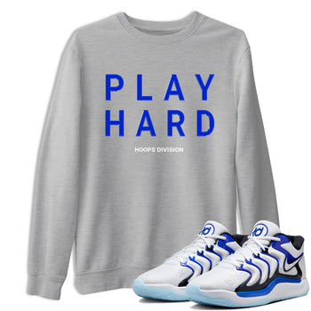 Sneaker Threads – Sneaker Tees To Match Nike KD 17 Penny – Play Hard Graphic Tee Heather Grey 1. Perfect for Jordan releases 2025 colorways. Perfect for Kevin Durant basketball sneaker releases and retro Penny-inspired 2025 colorways.